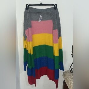 Ultra Flirt Multicolor Striped Cardigan